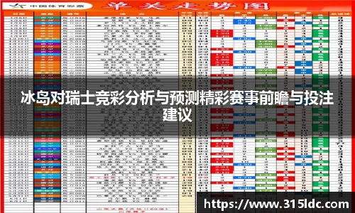 冰岛对瑞士竞彩分析与预测精彩赛事前瞻与投注建议